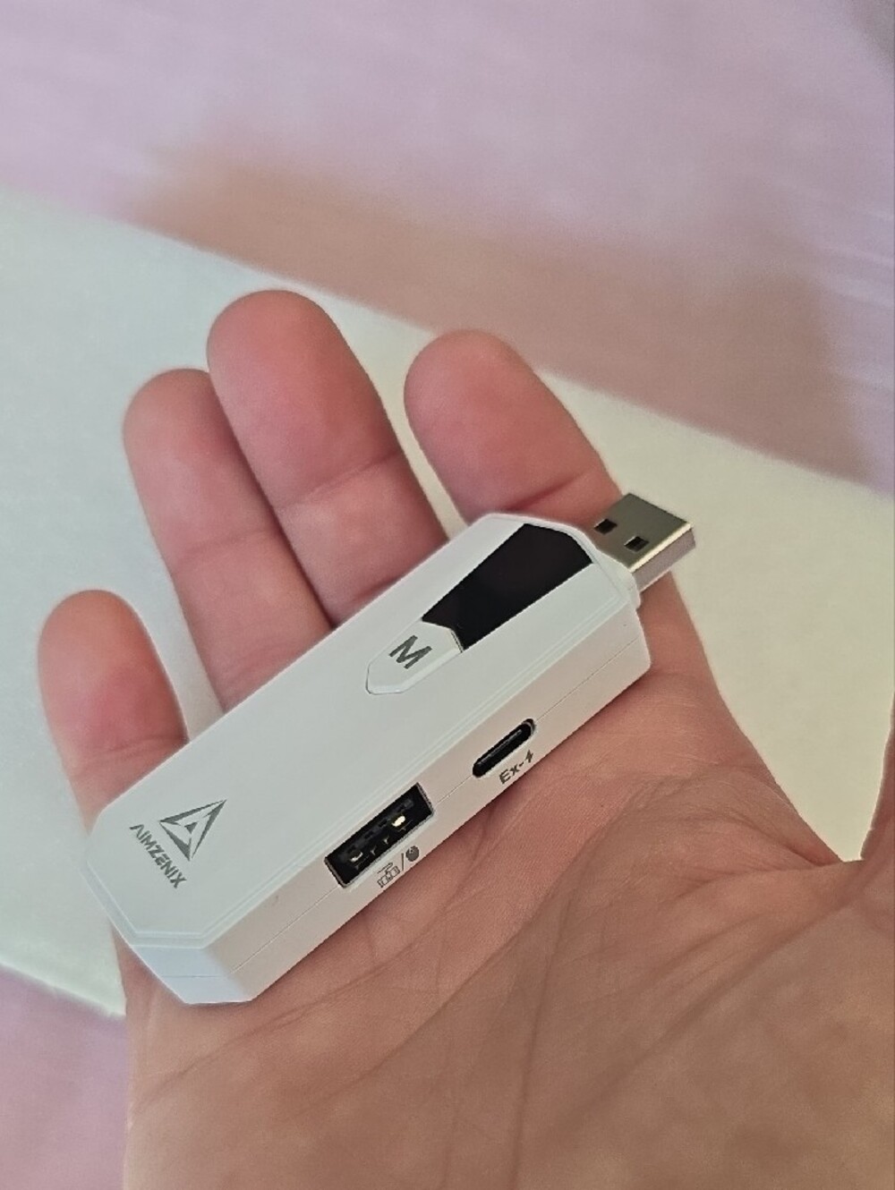 AIMZENIX AX200 Pro PC Gaming K&M Adapter - White/Green - Picture 3 of 10